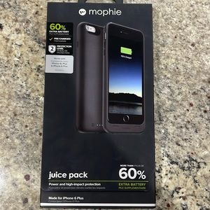 NEW & Unopened Black Mophie Battery Pack +60%